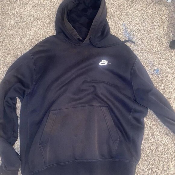Nike Men's Sportswear Club Fleece "Black" Pullover Hoodie Small - Picture 1 of 3